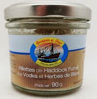 Rillettes de Haddock Fumé à la vodka et Herbes de bison 90gr